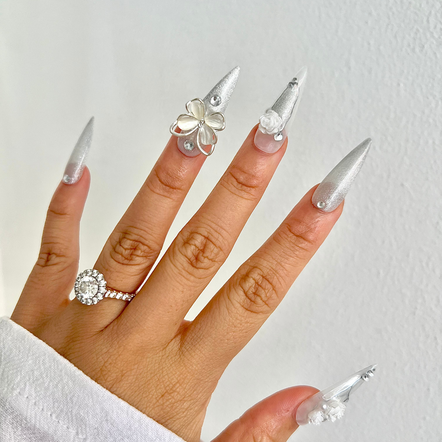 Crystal Cascade Handcrafted Nail Box
