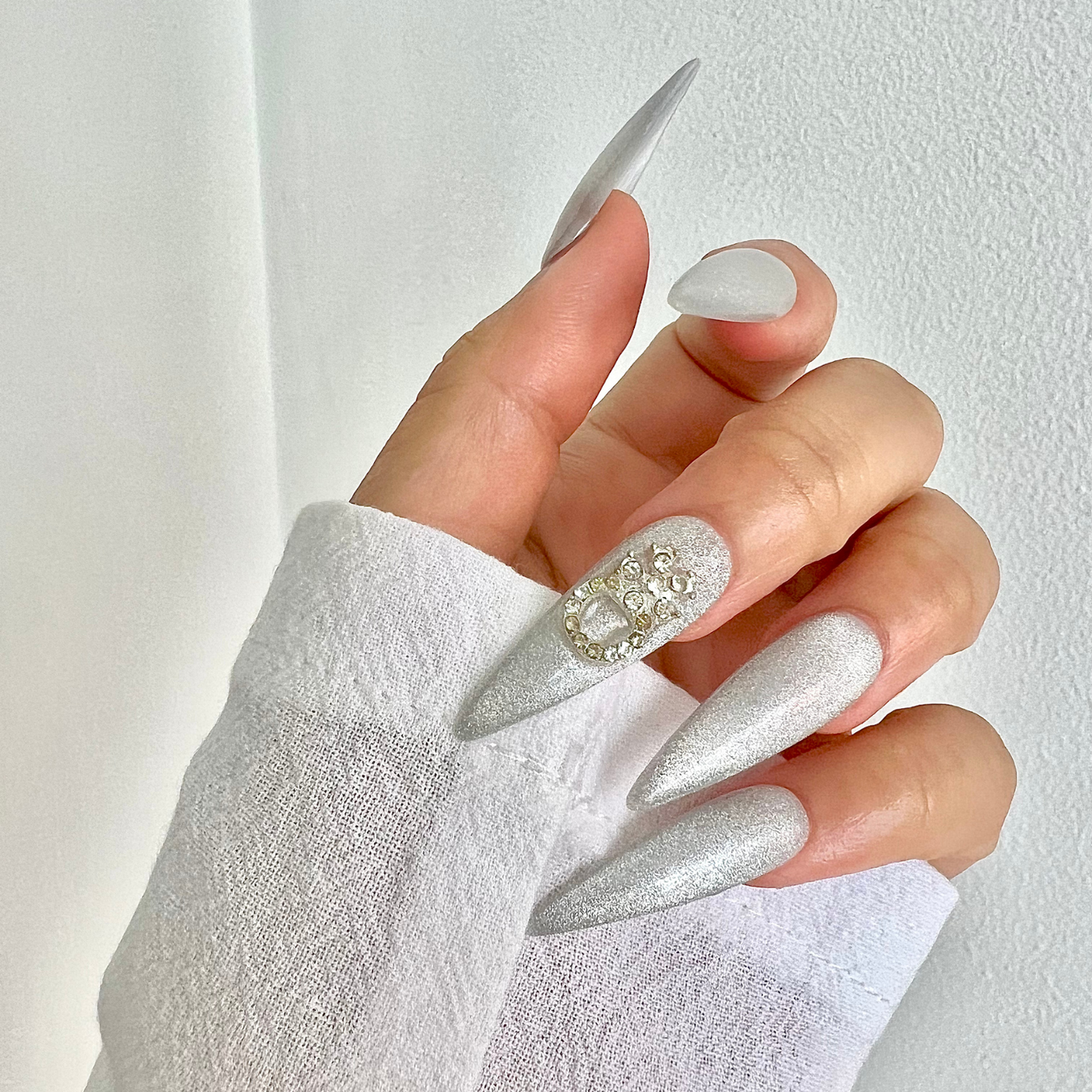Luminous Lace Handcrafted Nail Box