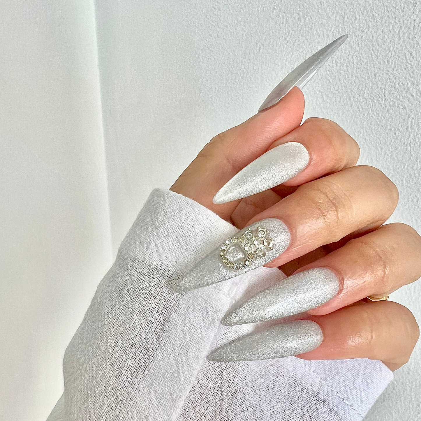 Luminous Lace Handcrafted Nail Box