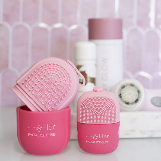Mini Facial Ice Cube 3-in-1 with Cleansing Brush Pads