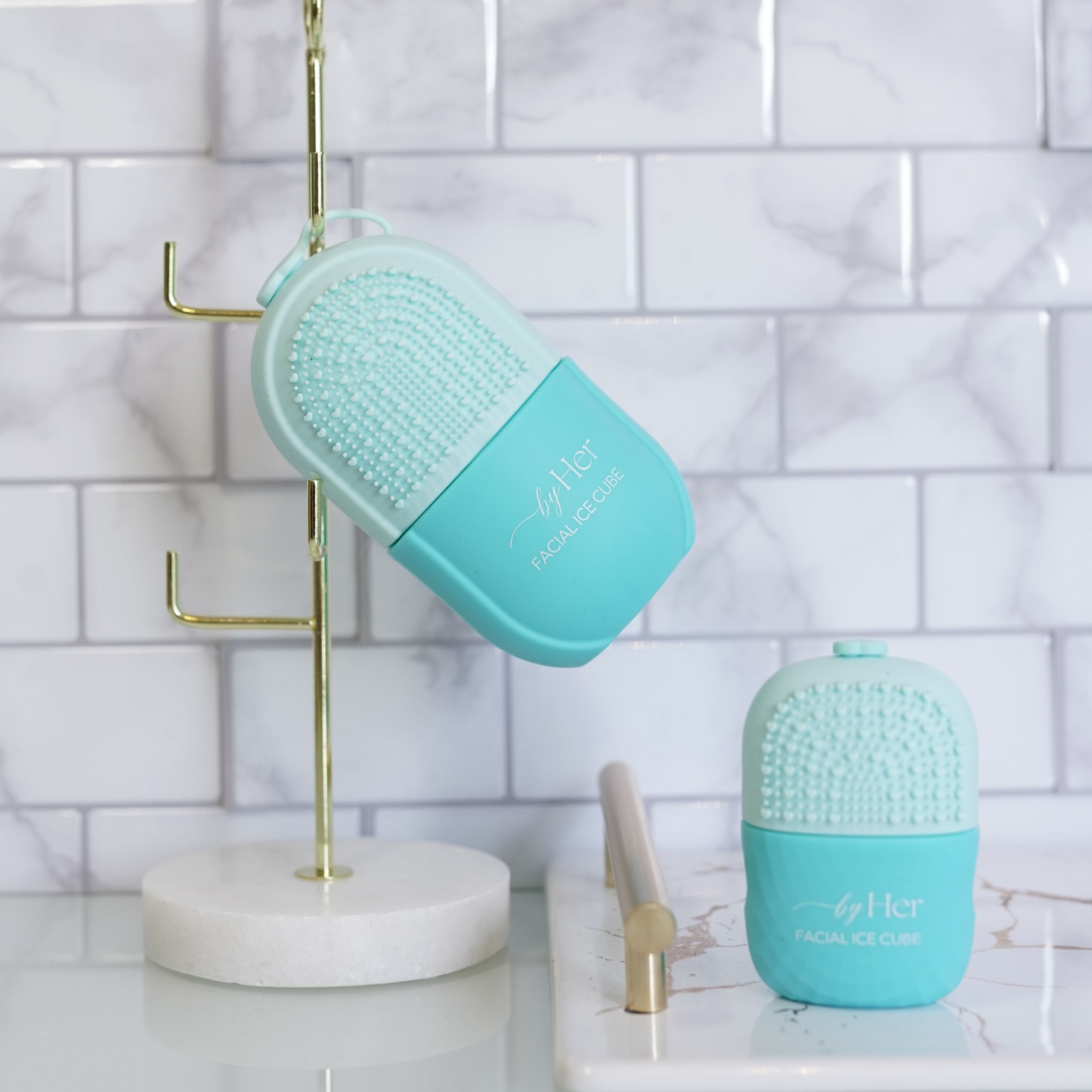 Mini Facial Ice Cube 3-in-1 with Cleansing Brush Pads